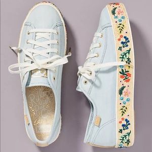 Keds x Rifle Paper Co. Rosalie Embroidered Triple Kick Sneakers